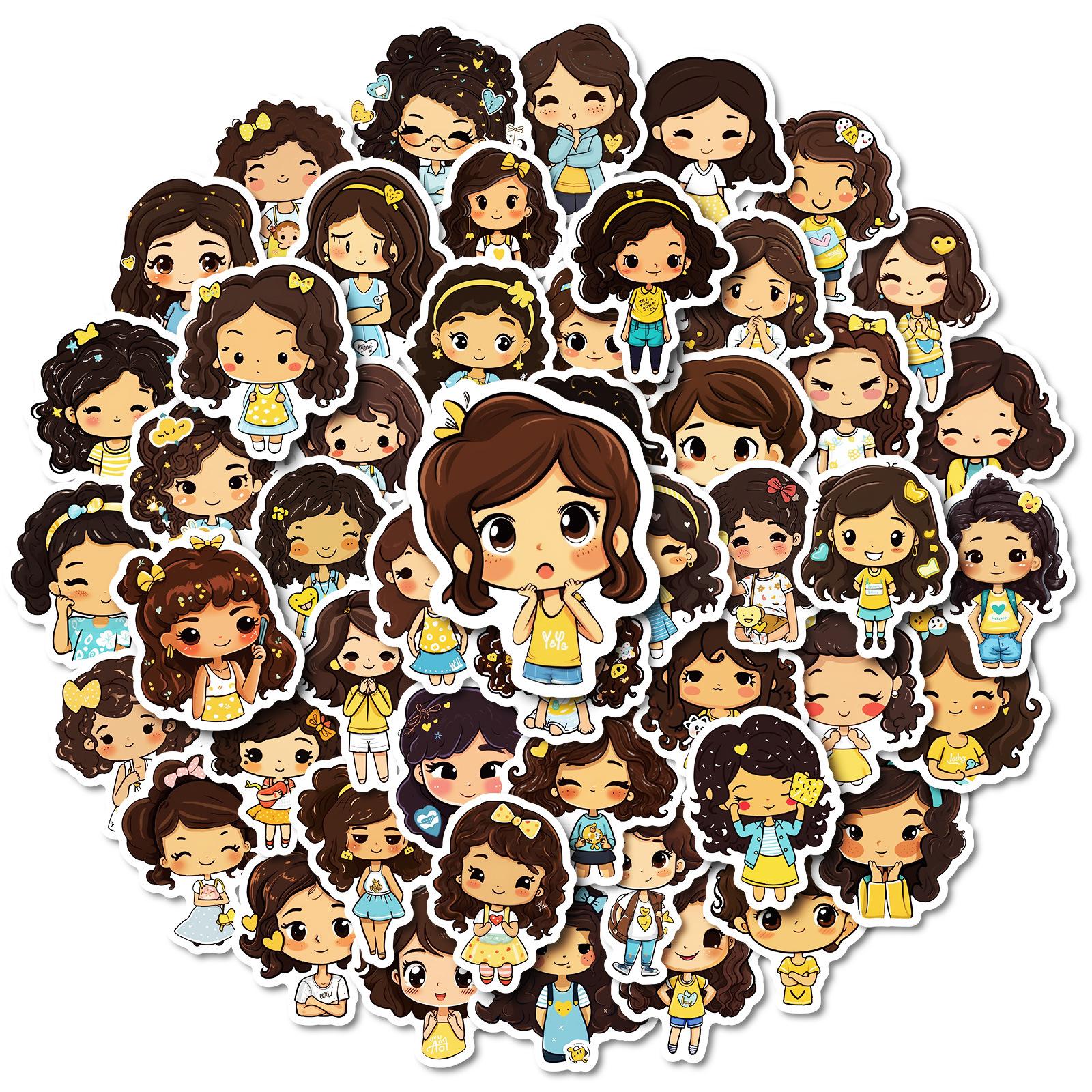50 Super Cute Q Version Little Girl Graffiti Stickers Children Cute Decorative Stickers
50 Super Cute Q Version Little Girl Graffiti Stickers Children Cute Decorative Stickers