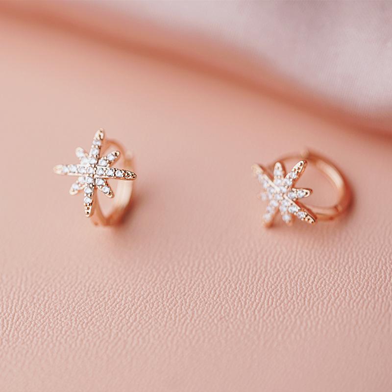 S925 Sterling Silver Gold-Plated Mango Star Ear Clips - Versatile Women s Earrings 925 Silver
S925 Sterling Silver Gold-Plated Mango Star Ear Clips - Versatile Women s Earrings 925 Silver