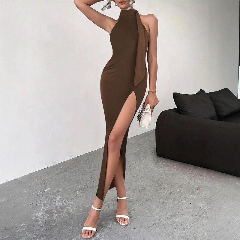 Lace-Up Slit Dress with Ribbon and Sleeveless Skirt Black M
Lace-Up Slit Dress with Ribbon and Sleeveless Skirt Black M