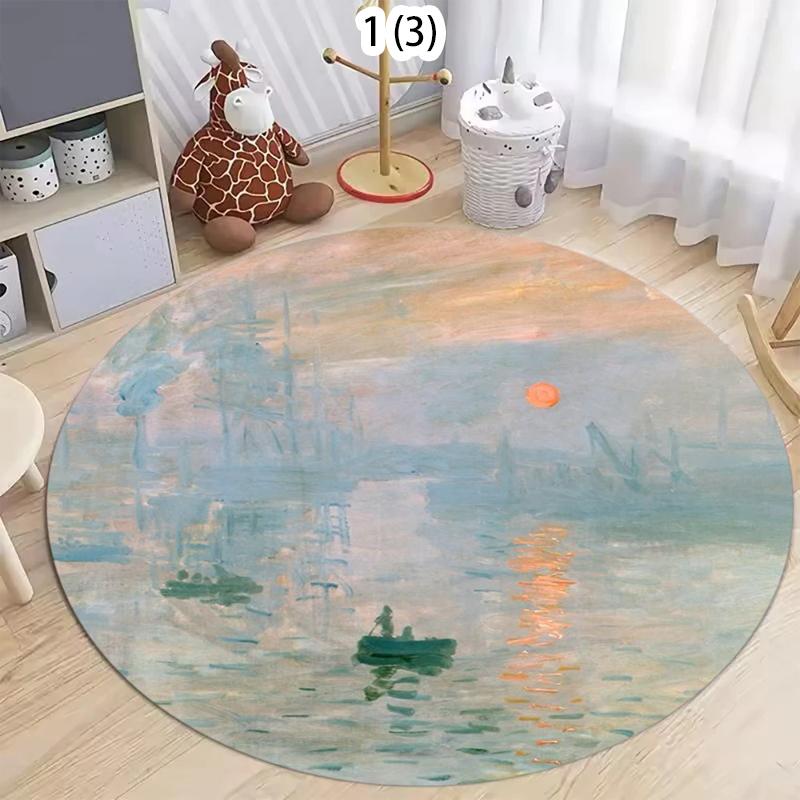 Round Kids Carpet with Cartoon Map Road Track Hot Air Balloon Airplane Car Other Patterns NonSlip Mat for Kids’ Room Home Decor 80cm
Round Kids Carpet with Cartoon Map Road Track Hot Air Balloon Airplane Car Other Patterns NonSlip Mat for Kids’ Room Home Decor 80cm