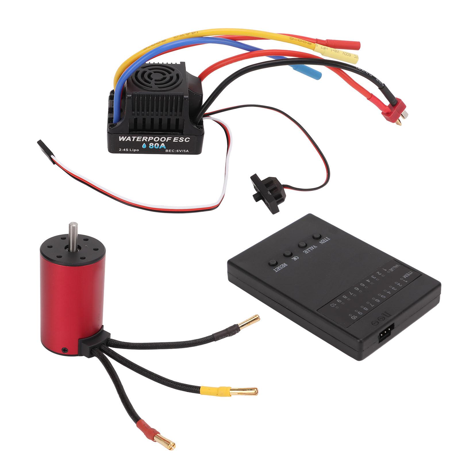 S3660 2600kv Безколекторний Двигун Довгий Провід 80A ESC Картка Програмування Гільза Набір Двигуна для Радіокерованої Машинки
S3660 2600kv Безколекторний Двигун Довгий Провід 80A ESC Картка Програмування Гільза Набір Двигуна для Радіокерованої Машинки