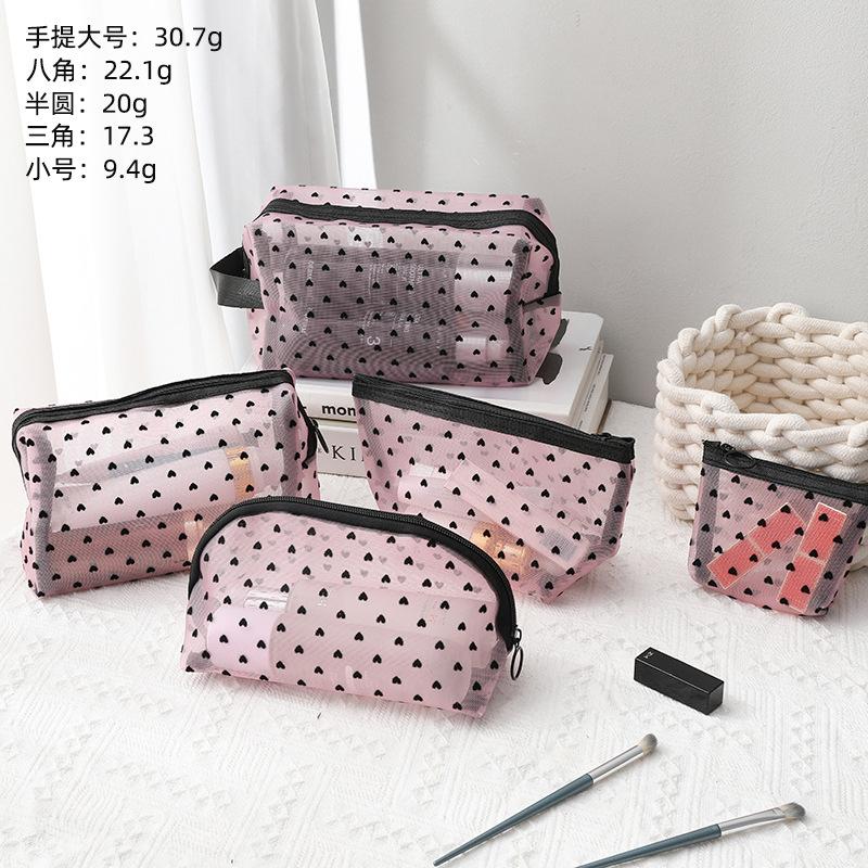 Ins Popular Mesh Makeup Bag Cute Cosmetic Brush Bag Large Capacity Portable Storage Bag for Girls 5pcs
Ins Popular Mesh Makeup Bag Cute Cosmetic Brush Bag Large Capacity Portable Storage Bag for Girls 5pcs