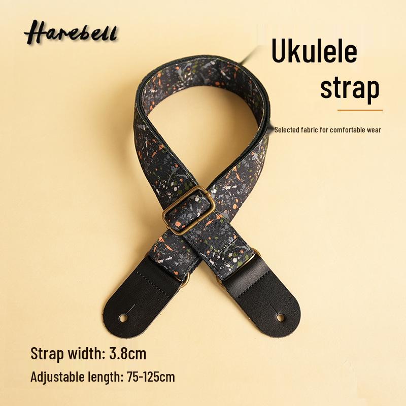 Single Shoulder Dark Ink PU Leather Black Splatter Bakelite Guitar Strap, PO-012 Black Splatter
Single Shoulder Dark Ink PU Leather Black Splatter Bakelite Guitar Strap, PO-012 Black Splatter