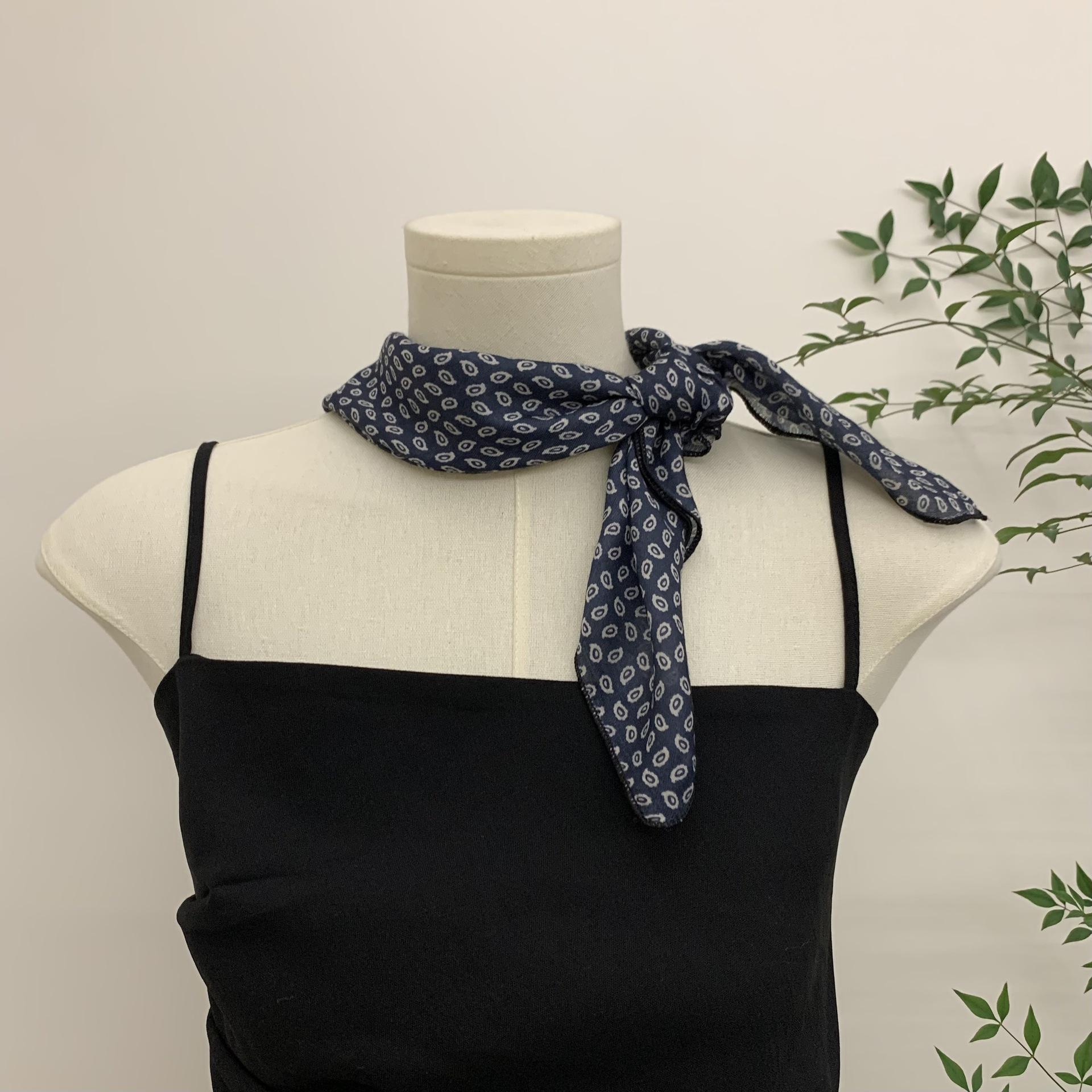 New Product Cute Blue Little Cherry Soft Cotton And Linen Silk Scarf Headscarf Small Square Scarf Neck Spring And Summer Small Scarf Korean 55-55
New Product Cute Blue Little Cherry Soft Cotton And Linen Silk Scarf Headscarf Small Square Scarf Neck Spring And Summer Small Scarf Korean 55-55