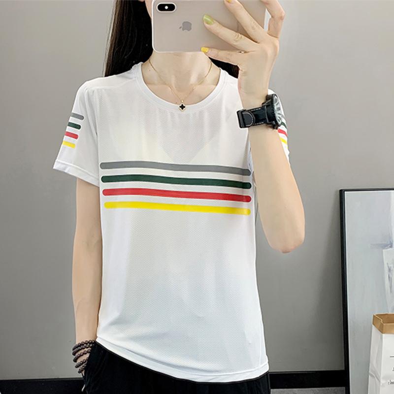 Women s Korean-Style Casual Ice Silk Breathable T-Shirt Crew Neck Short-Sleeve Loose Athletic Top M білий
Women s Korean-Style Casual Ice Silk Breathable T-Shirt Crew Neck Short-Sleeve Loose Athletic Top M білий