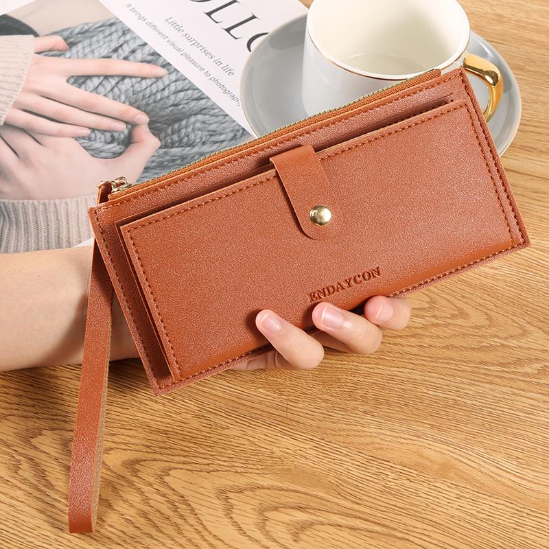 New ultra-thin women s lg wallet; fashiable solid color; zipper buckle; folding and portable; multi-functial coin purse шоколадний
New ultra-thin women s lg wallet; fashiable solid color; zipper buckle; folding and portable; multi-functial coin purse шоколадний