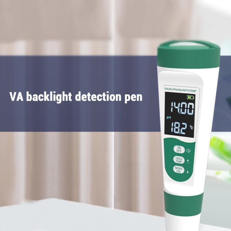 5 In 1 Water Quality Tester, Voice Prompts PH TDS EC Salt Temp Tester, 0.01 High Accuracy
5 In 1 Water Quality Tester, Voice Prompts PH TDS EC Salt Temp Tester, 0.01 High Accuracy