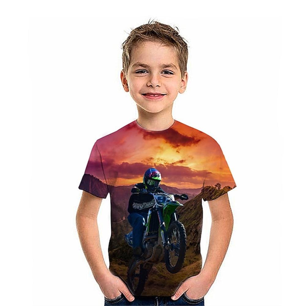 Summer Round Neck 3D Cool Racing Car Graphics Printed Top Fashionable Casual Short Sleeved Children s Boy T-shirts 120
Summer Round Neck 3D Cool Racing Car Graphics Printed Top Fashionable Casual Short Sleeved Children s Boy T-shirts 120