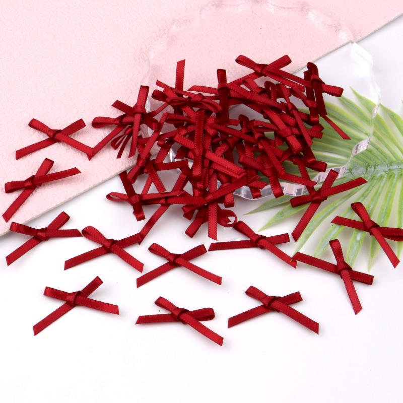 100pc 3cm Mini Ribbon Bows Flower for Sewing Appliques Crafts Decoration Hair Accessories Wedding Gift Box Ornament Supplies 100PCS вино красного
100pc 3cm Mini Ribbon Bows Flower for Sewing Appliques Crafts Decoration Hair Accessories Wedding Gift Box Ornament Supplies 100PCS вино красного