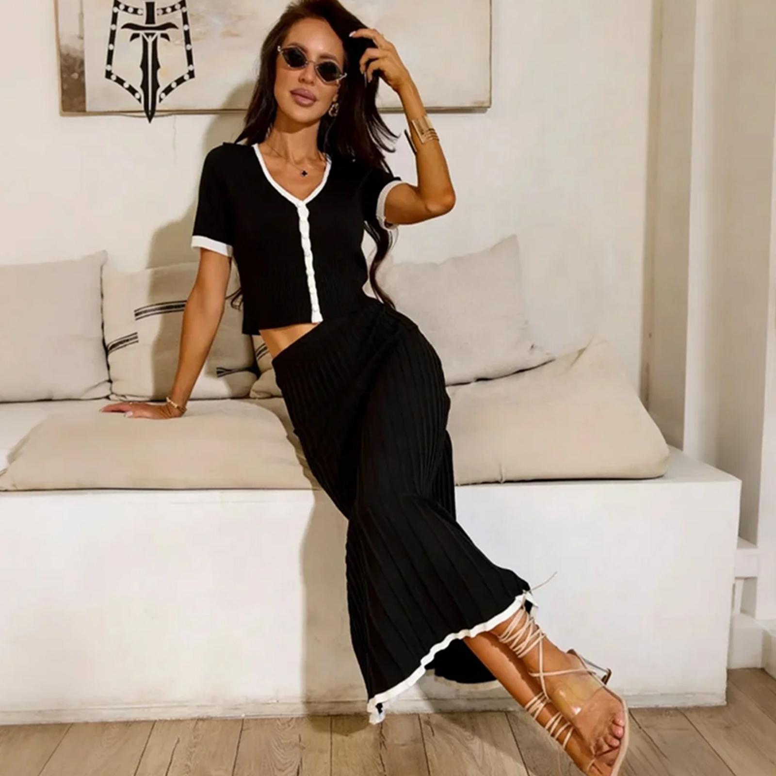 Elegant Spring/Summer Dress Set For Women, 2-Piece Casual/Workwear L
Elegant Spring/Summer Dress Set For Women, 2-Piece Casual/Workwear L