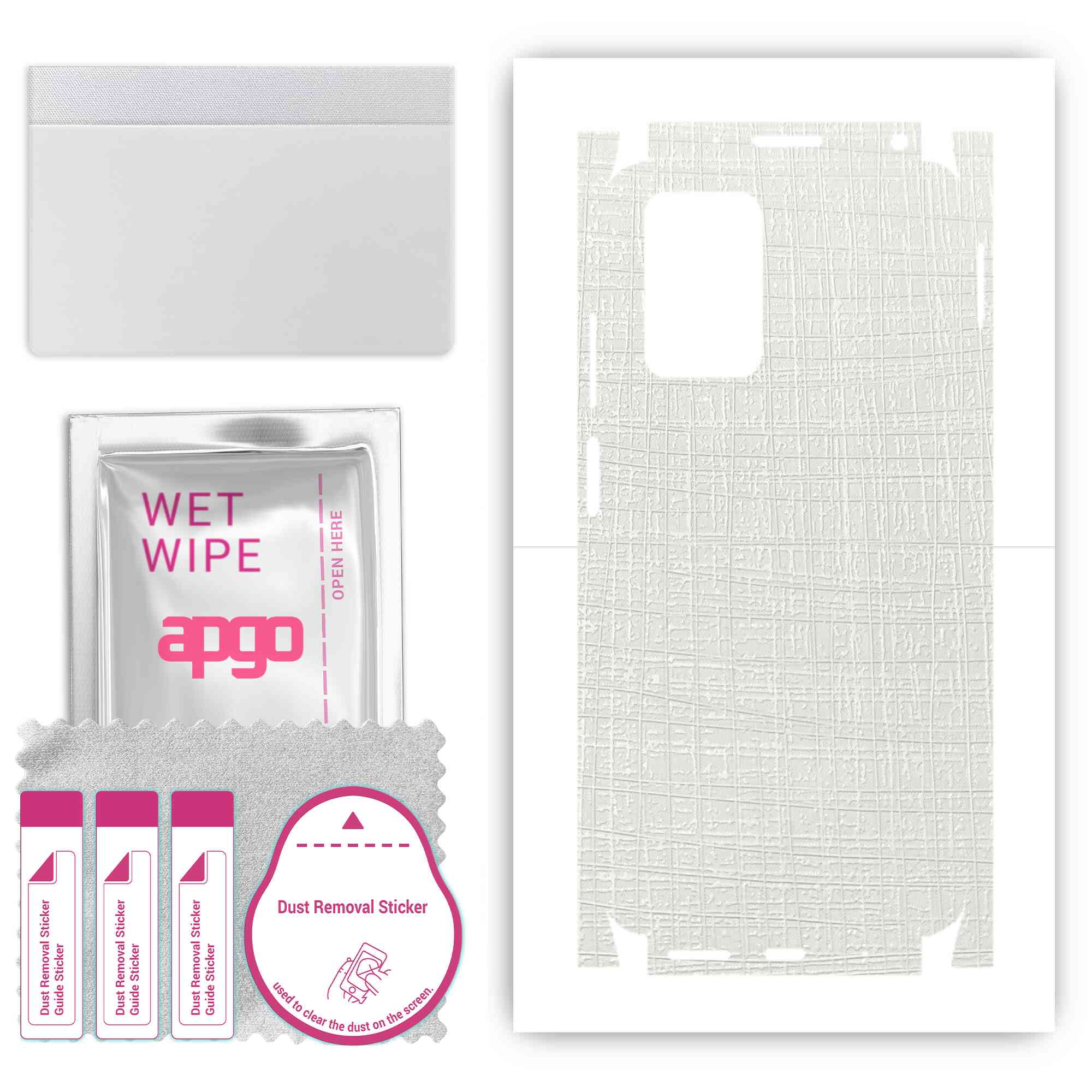 apgo Protective Skin Sticker for the back+sides compatible with Xiaomi Redmi Note 11 4G, Full Wrap Film, Foil, Vinyl - Pattern White Fabric
apgo Protective Skin Sticker for the back+sides compatible with Xiaomi Redmi Note 11 4G, Full Wrap Film, Foil, Vinyl - Pattern White Fabric