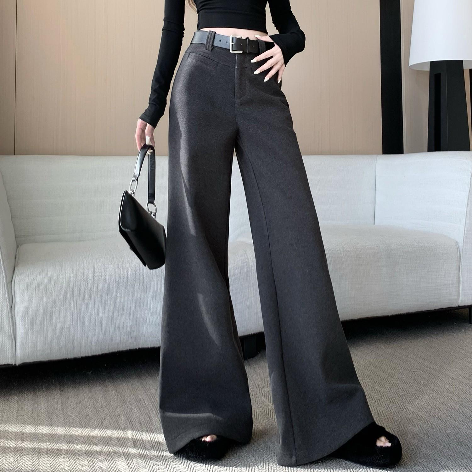 Women s Wide-Leg Dark Grey Velvet Pants - Fashionable, Loose, Floor-Length for Autumn/Winter 2025 S
Women s Wide-Leg Dark Grey Velvet Pants - Fashionable, Loose, Floor-Length for Autumn/Winter 2025 S