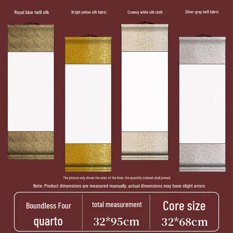 Свиток из шелковой бумаги Сюань для каллиграфии и живописи - Изысканное оформление, подвесной свиток Milk White Silk
Свиток из шелковой бумаги Сюань для каллиграфии и живописи - Изысканное оформление, подвесной свиток Milk White Silk