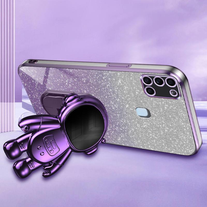For Samsung Galaxy A21s Anti-scratch Phone Shell PC+TPU Phone Cover Case with Astronaut Kickstand Purple
For Samsung Galaxy A21s Anti-scratch Phone Shell PC+TPU Phone Cover Case with Astronaut Kickstand Purple