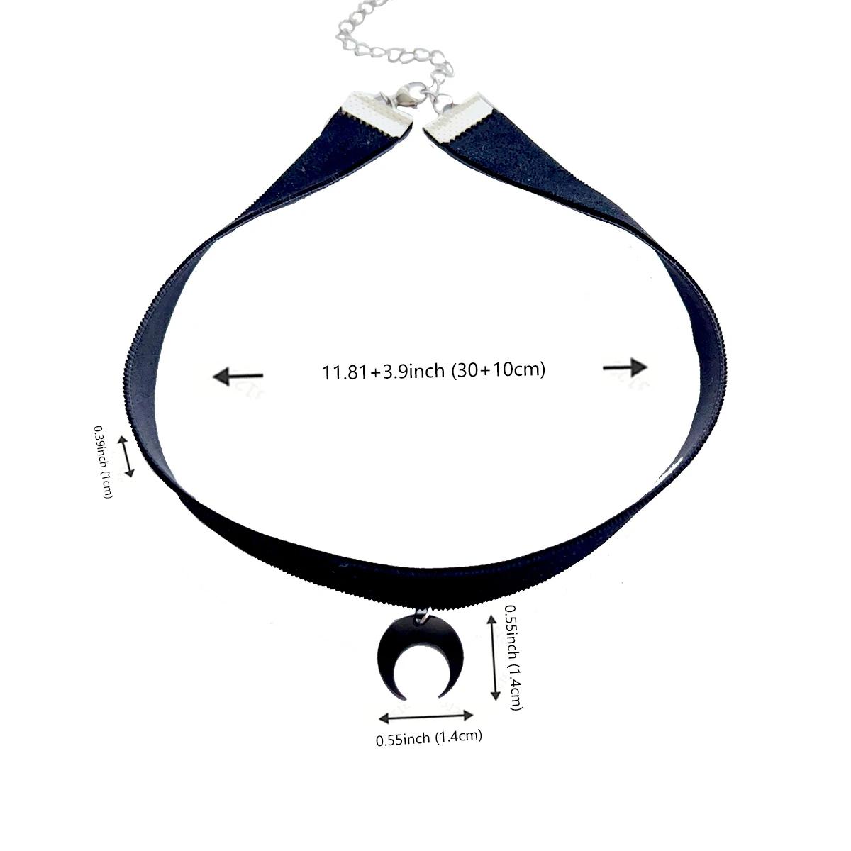 1 простой темный готический ветер бархатный пояс акриловый кулон в виде полумесяца колье ожерелье шейный воротник ожерелье женщины заслуживают T 40cm
1 простой темный готический ветер бархатный пояс акриловый кулон в виде полумесяца колье ожерелье шейный воротник ожерелье женщины заслуживают T 40cm