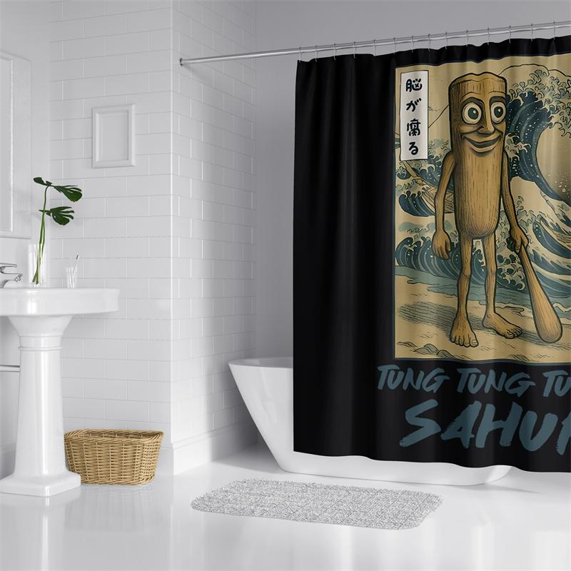 Aertemisi Tung Tung Tung Sahur Ukiyo-E Japanese Style Shower Curtain Set With Grommets And Hooks For Bathroom Decor W60H190(CM)-1 Pcs
Aertemisi Tung Tung Tung Sahur Ukiyo-E Japanese Style Shower Curtain Set With Grommets And Hooks For Bathroom Decor W60H190(CM)-1 Pcs