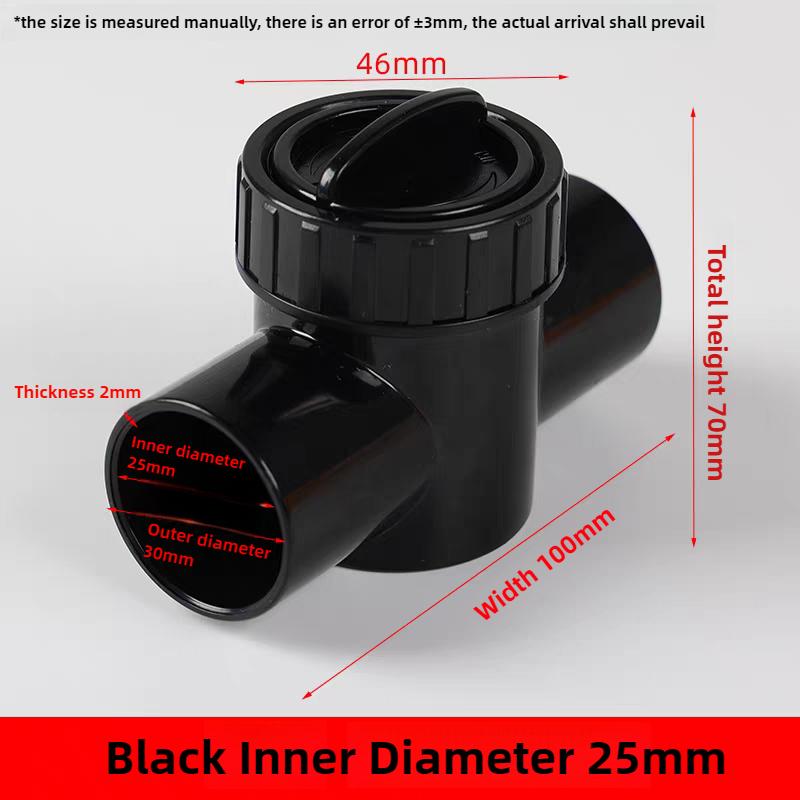 25/32/40mm PVC Gate Valve Aquarium Fine-tuning Valve Adjustable Flow Control Ball Valve For Fish Tank Filter accessories Black
25/32/40mm PVC Gate Valve Aquarium Fine-tuning Valve Adjustable Flow Control Ball Valve For Fish Tank Filter accessories Black