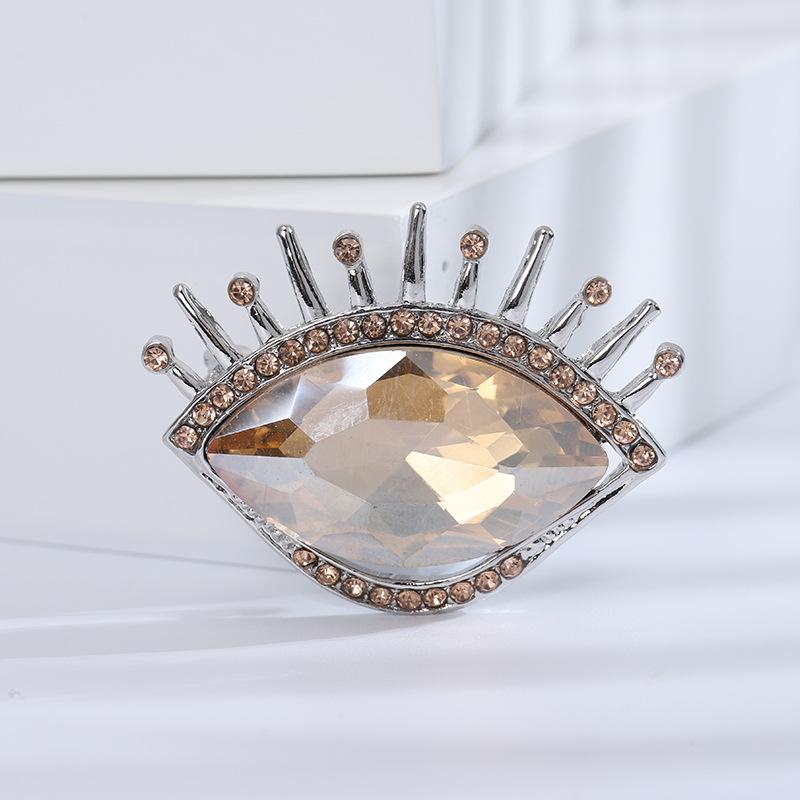 Роскошная брошь в виде хрустального глаза, изысканная брошь со стразами, свитер, пальто, шаль, корсаж