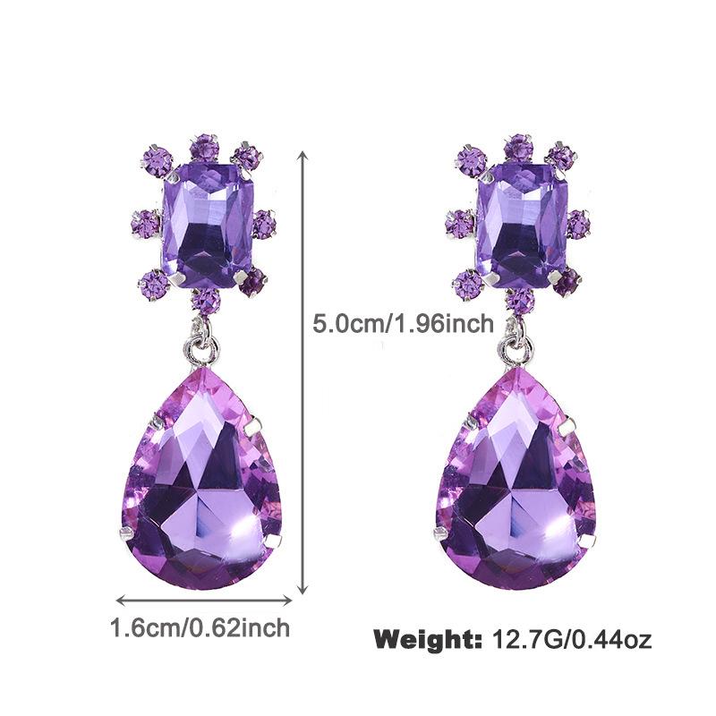 Kenjie Summer Colorful Exaggerated Women’s Copper Earrings with Claw-Set Diamonds - Classic and Versatile Temperament Style
Kenjie Summer Colorful Exaggerated Women’s Copper Earrings with Claw-Set Diamonds - Classic and Versatile Temperament Style