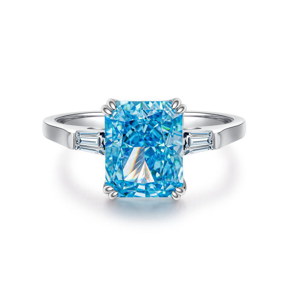 Роскошное кольцо из стерлингового серебра S925 с морским синим цирконом - Женский стильный дизайн в стиле Инс Size 9
Роскошное кольцо из стерлингового серебра S925 с морским синим цирконом - Женский стильный дизайн в стиле Инс Size 9