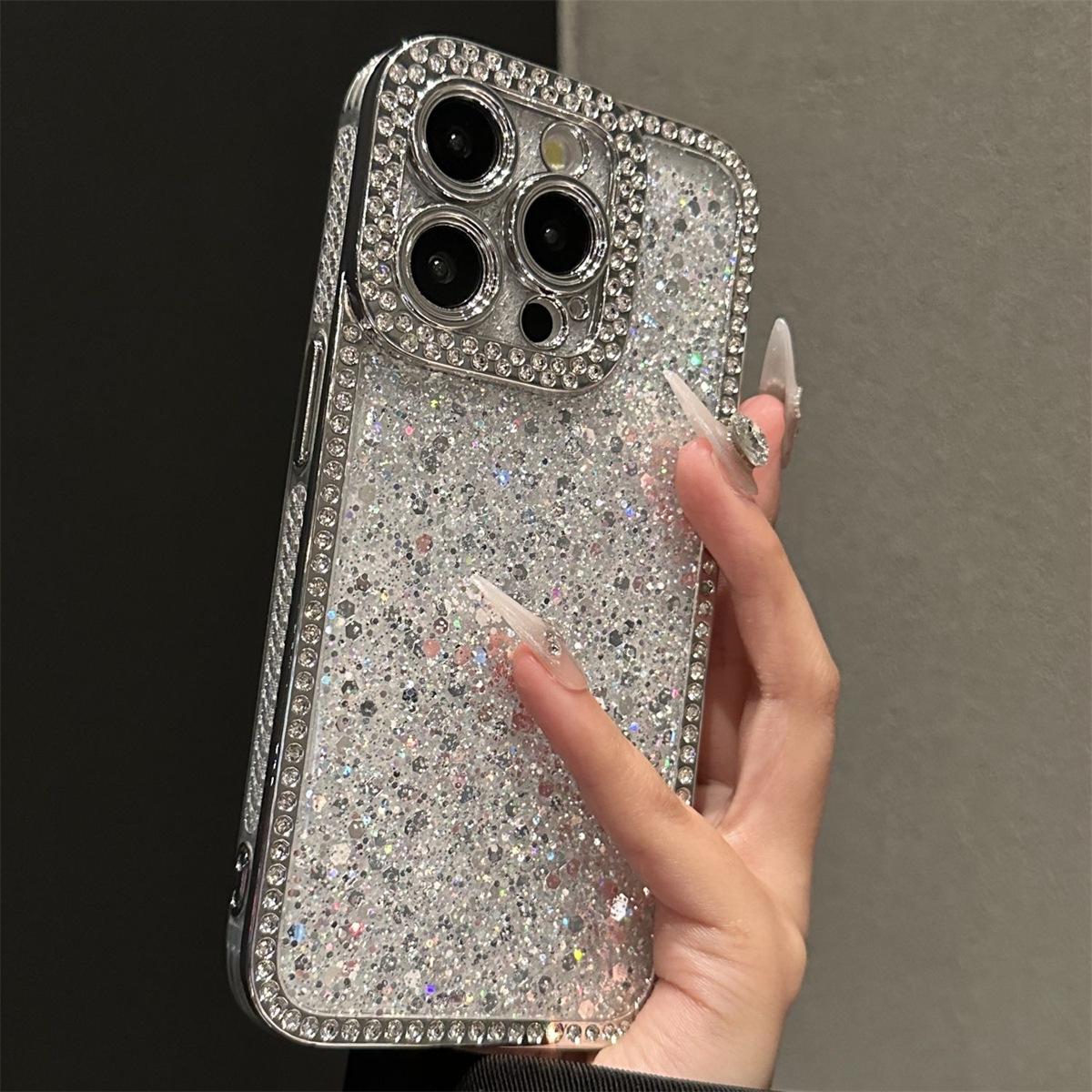 Rhinestone Glitter Electroplated Phone Case for iPhone 15 Plus/16PM/17 17 Pro Max
Rhinestone Glitter Electroplated Phone Case for iPhone 15 Plus/16PM/17 17 Pro Max
