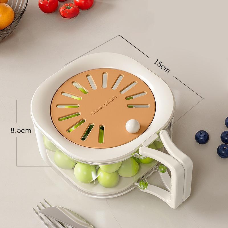 2-in-1 Double-Layer Drain Basket Foldable Handle Fruit Drainer Container Fruit and Vegetable Washing Bowl Multi-Functional Food Strainer Refrigerator
2-in-1 Double-Layer Drain Basket Foldable Handle Fruit Drainer Container Fruit and Vegetable Washing Bowl Multi-Functional Food Strainer Refrigerator