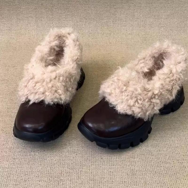 Wool version~ inner height increase cm warm cotton shoes thick-soled small leather shoes women s winter plush shoes one pedal 40
Wool version~ inner height increase cm warm cotton shoes thick-soled small leather shoes women s winter plush shoes one pedal 40