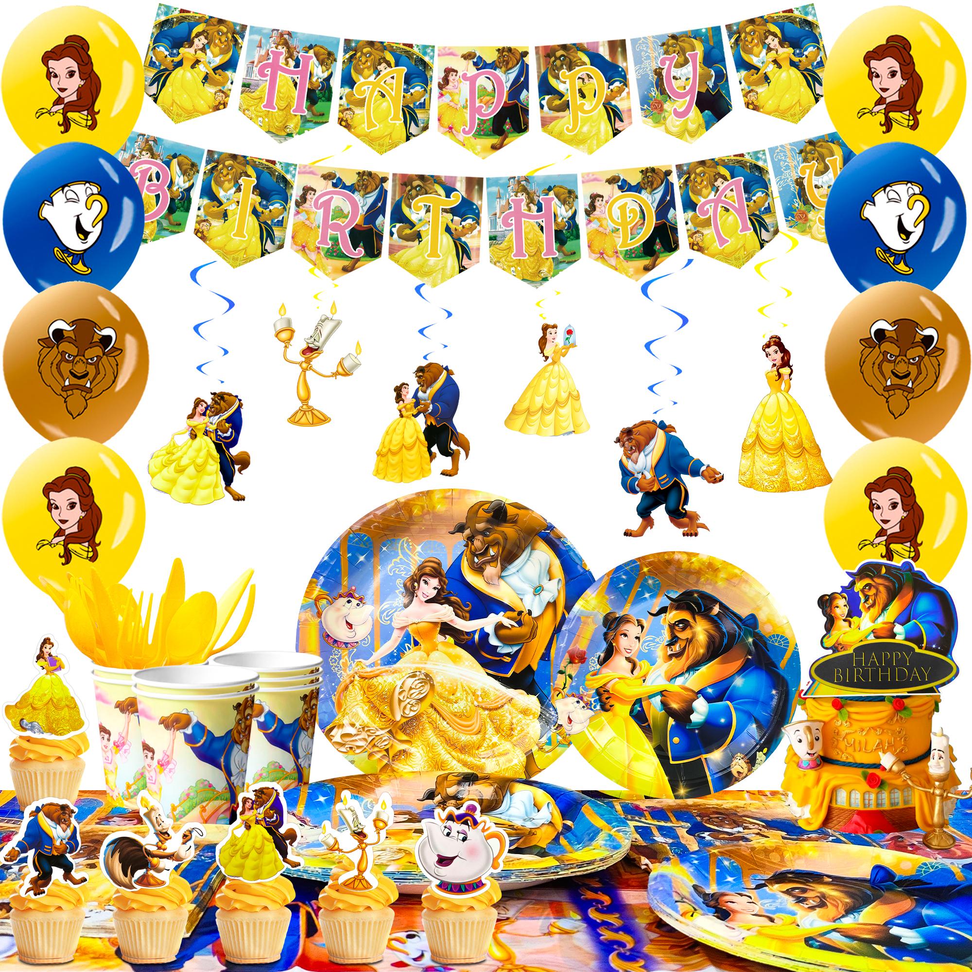 117Pcs Cartoon Birthday Party Decorations, Cartoon Birthday Tableware Set - Cartoon Party Plates Napkins Tablecloth Balloons Banner etc. жёлтый/синий
117Pcs Cartoon Birthday Party Decorations, Cartoon Birthday Tableware Set - Cartoon Party Plates Napkins Tablecloth Balloons Banner etc. жёлтый/синий