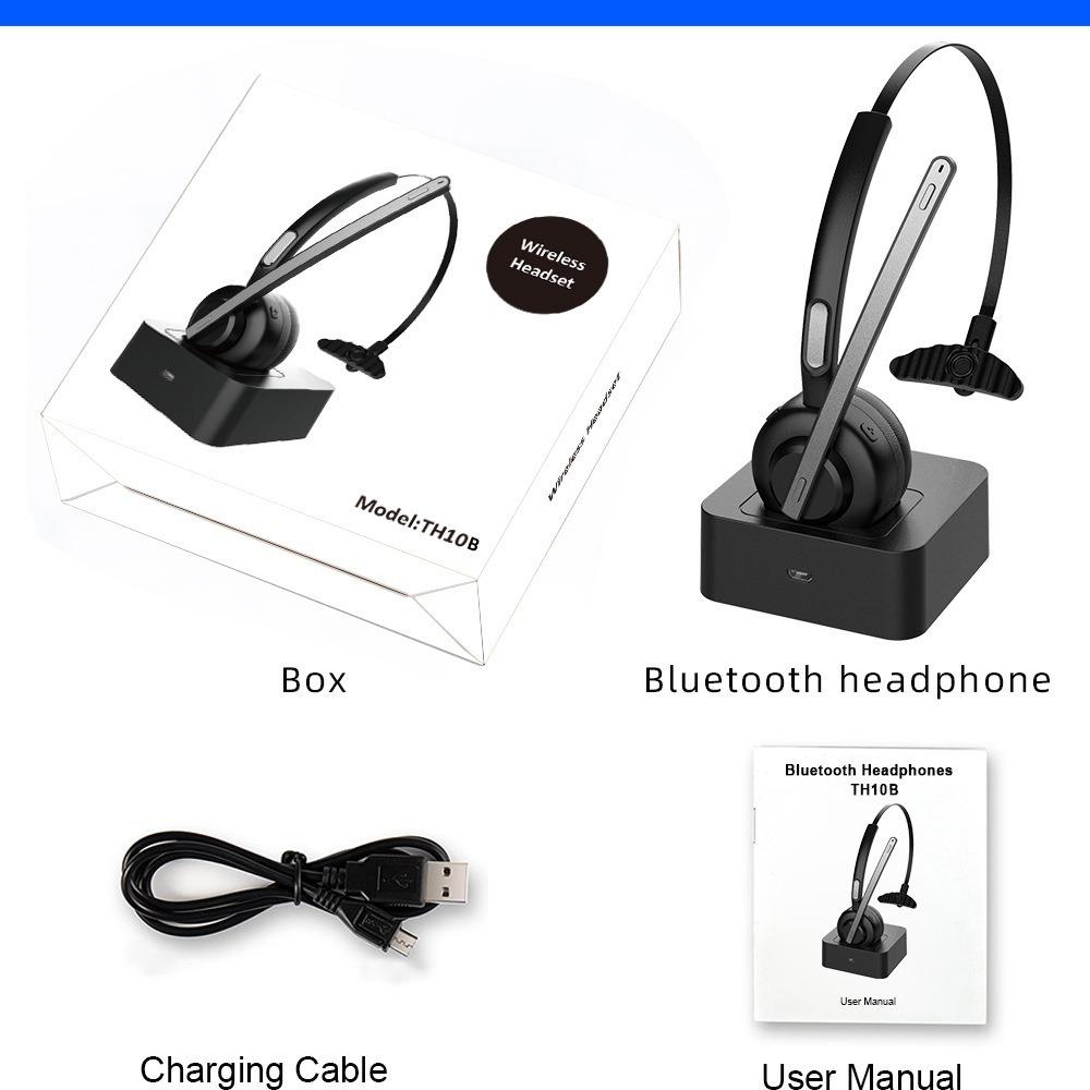 TH10B Headset Bluetooth Headset Truck Driver Wireless Headset Active Noise Reduction BT8926B2 чорний
TH10B Headset Bluetooth Headset Truck Driver Wireless Headset Active Noise Reduction BT8926B2 чорний