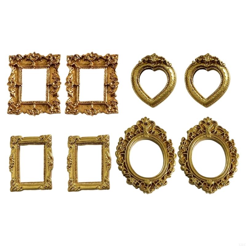8Pieces Miniature Baroquely Photo Frame Model Figurine for Creative Photography X3UC золотий
8Pieces Miniature Baroquely Photo Frame Model Figurine for Creative Photography X3UC золотий