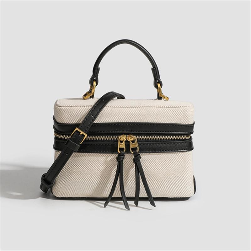 Retro Splicing Canvas Box Bag, Commuter Tote Shoulder Crossbody Bags For Women Daily Lunch Box Bag Pouch
Retro Splicing Canvas Box Bag, Commuter Tote Shoulder Crossbody Bags For Women Daily Lunch Box Bag Pouch