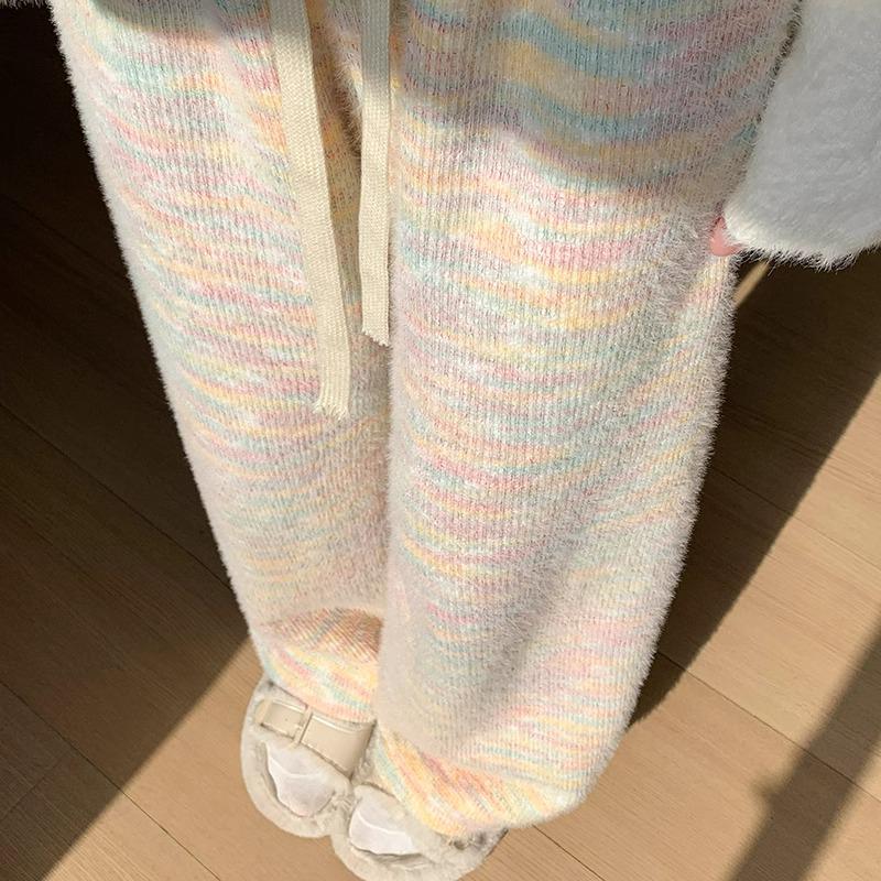 145 Plus Velvet Rainbow Glutinous Rice Sweatpants - XS Women’s High Waist Wide-Leg Pants for Autumn/Winter XL (recommended 121-130 lbs)
145 Plus Velvet Rainbow Glutinous Rice Sweatpants - XS Women’s High Waist Wide-Leg Pants for Autumn/Winter XL (recommended 121-130 lbs)