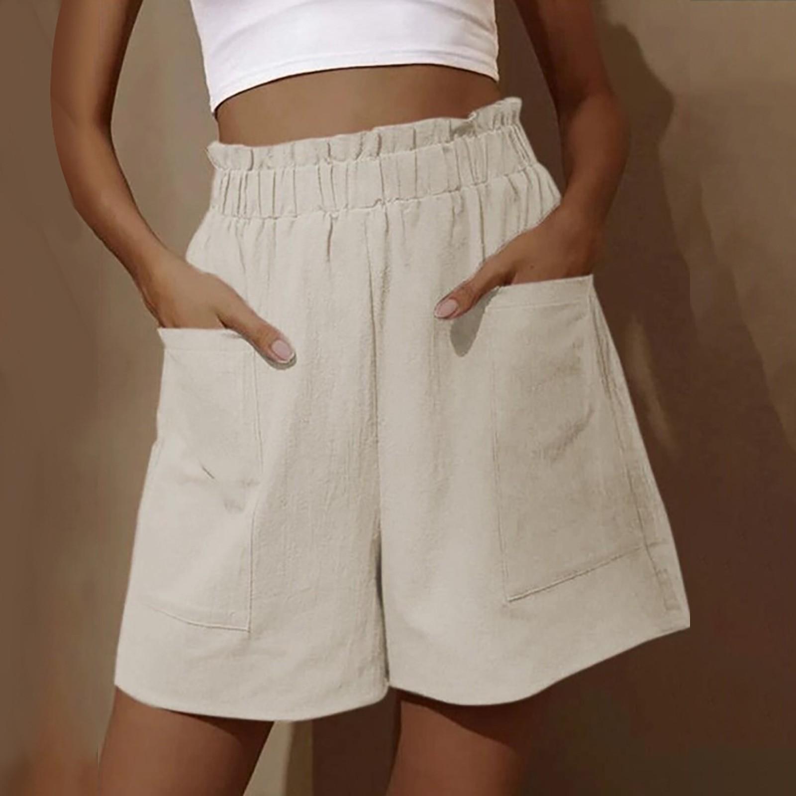 Women s Casual Solid Color Elastic Waistband Summer Shorts with Pockets Comfortable Loose Fit Lightweight Fabric S бежевый
Women s Casual Solid Color Elastic Waistband Summer Shorts with Pockets Comfortable Loose Fit Lightweight Fabric S бежевый