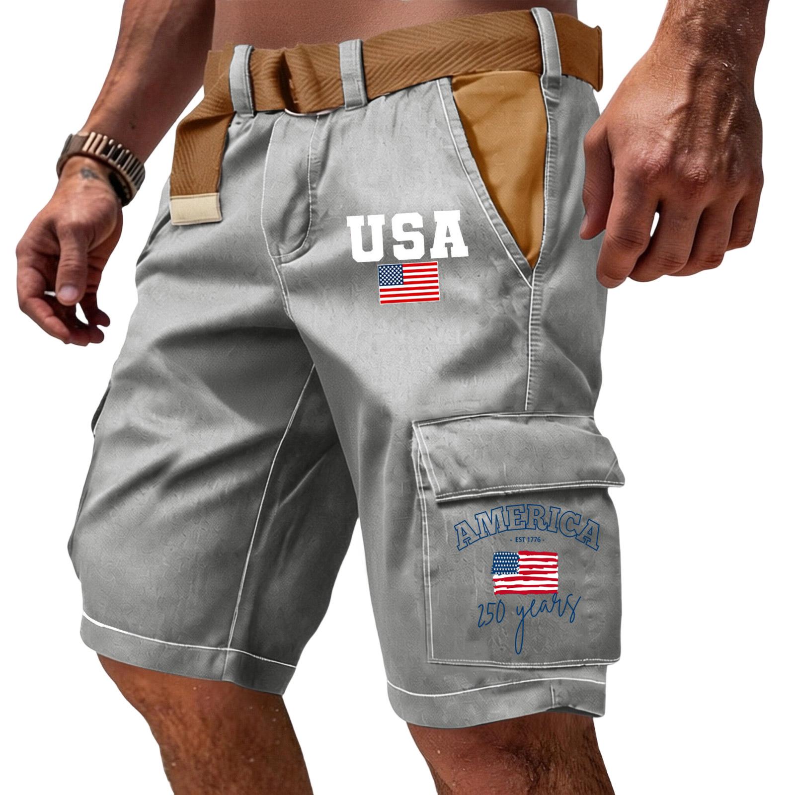 Men s Casual Multi Pocket Cargo Shorts with Letter and Flag Print Functional Design Durable Fabric Suitable for Outdoor and Everyday Wear XXXL
Men s Casual Multi Pocket Cargo Shorts with Letter and Flag Print Functional Design Durable Fabric Suitable for Outdoor and Everyday Wear XXXL