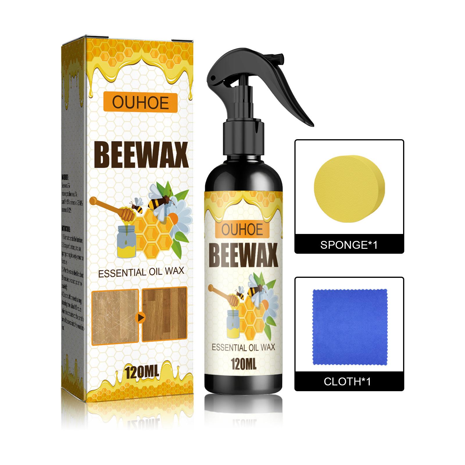 Natural Beeswax Spray Multi-purpose Waterproof Wear Resistant Furniture Polish for Wooden Floors Stain Scratches Repair Cleaning 1 Set
Natural Beeswax Spray Multi-purpose Waterproof Wear Resistant Furniture Polish for Wooden Floors Stain Scratches Repair Cleaning 1 Set