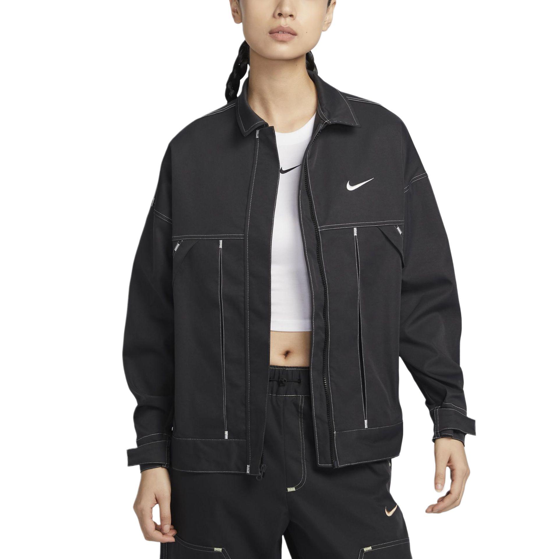 Nike Sportswear Ss25 Brand Logo Woven Oversized Comfortable Polo Long Sleeve Jacket Women jackets Black IB5588-010 L
Nike Sportswear Ss25 Brand Logo Woven Oversized Comfortable Polo Long Sleeve Jacket Women jackets Black IB5588-010 L