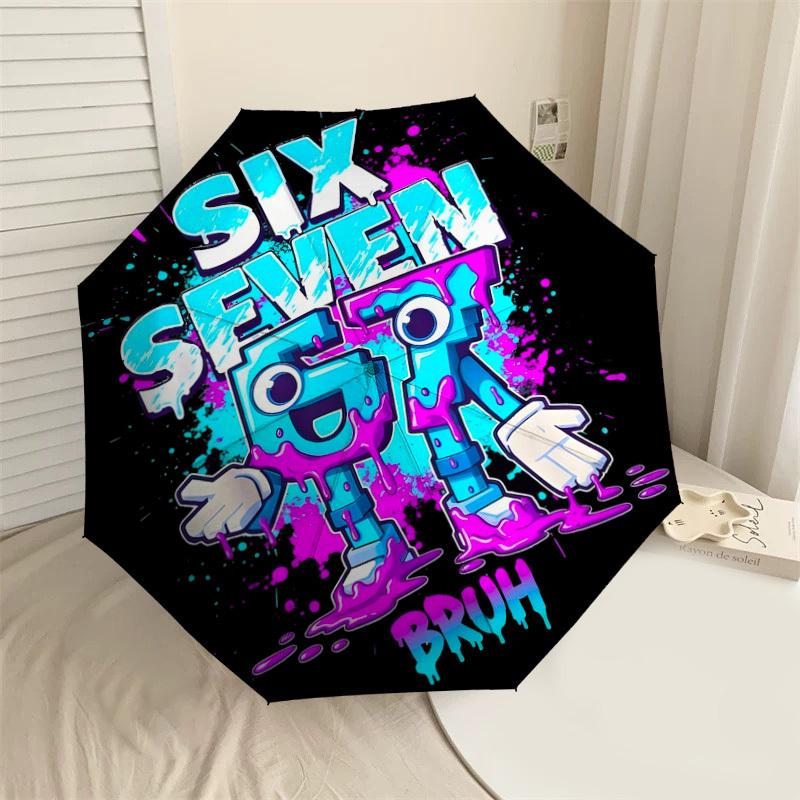 1PC Six Seven Bruh Automatic Open/Close Umbrella with Windproof, 8-Rib Sturdy Canopy, Durable Ribs, Fashionable Design,1231A
1PC Six Seven Bruh Automatic Open/Close Umbrella with Windproof, 8-Rib Sturdy Canopy, Durable Ribs, Fashionable Design,1231A