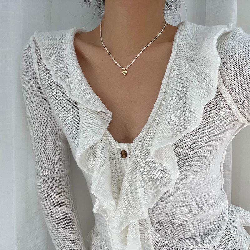 New 925 Sterling Silver Heart Necklace Simple Charm Geometric Shape Pendant Choker Birthday Gift Women s Exquisite Jewelry золотий
New 925 Sterling Silver Heart Necklace Simple Charm Geometric Shape Pendant Choker Birthday Gift Women s Exquisite Jewelry золотий