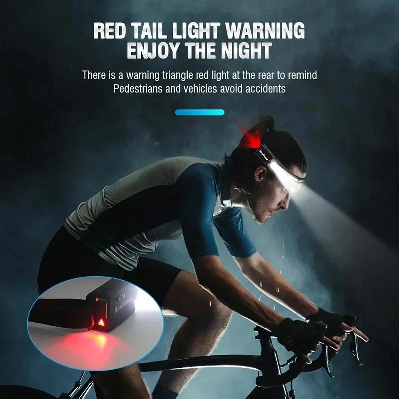 New Motion Sensor COB+LED Head Flashlight USB Rechargeable Headlamp with Built in Battery Portable Camping Fishing Night Run
New Motion Sensor COB+LED Head Flashlight USB Rechargeable Headlamp with Built in Battery Portable Camping Fishing Night Run