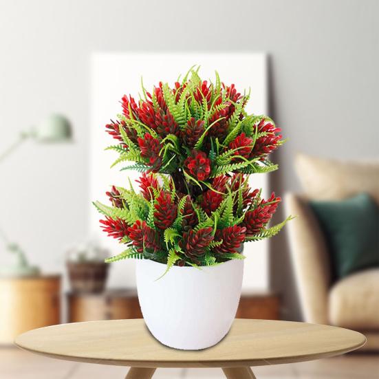 1 Set Artificial Flower Dual Layer Design Anti-fade Plastic Simulation Potted Plants for Garden
1 Set Artificial Flower Dual Layer Design Anti-fade Plastic Simulation Potted Plants for Garden