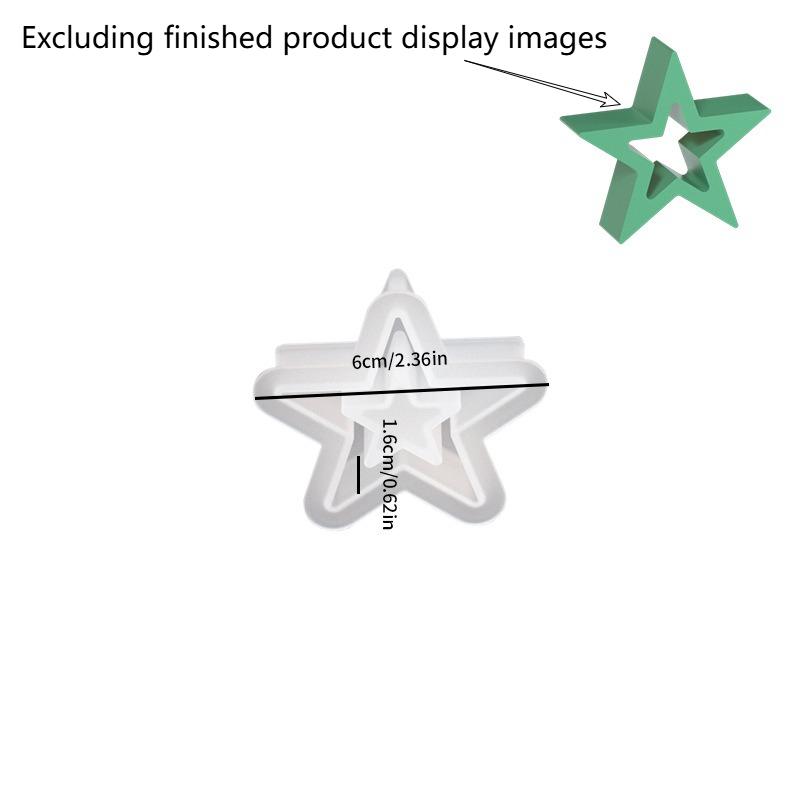 1/3pcs Star-shaped design mold - Plaster, concrete casting decorative piece mold - for DIY craft - for Christmas decorations
1/3pcs Star-shaped design mold - Plaster, concrete casting decorative piece mold - for DIY craft - for Christmas decorations
