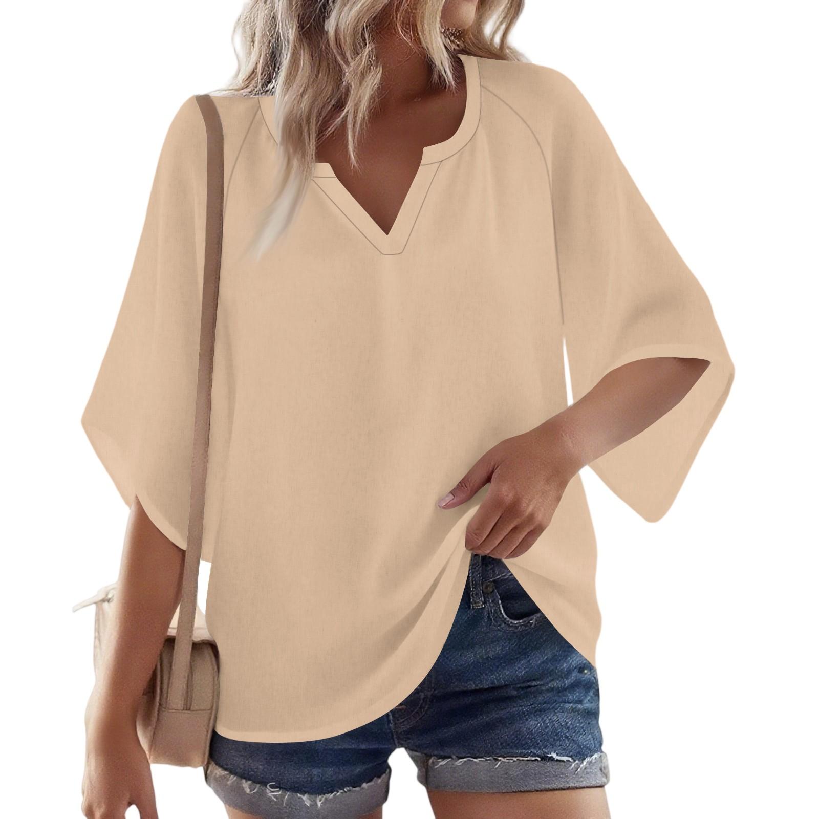 Women s 3/4 Sleeve V Solid Shirt Casual Loose Tunic Top XL бежевий
Women s 3/4 Sleeve V Solid Shirt Casual Loose Tunic Top XL бежевий