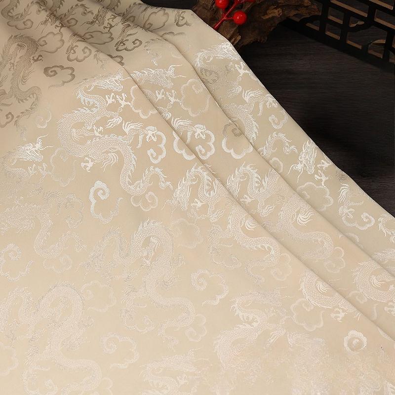 High-end dragon-patterned jacquard satin fabric suitable for wedding dresses formal gowns and designer clothing fabrics 1.5M&1M
High-end dragon-patterned jacquard satin fabric suitable for wedding dresses formal gowns and designer clothing fabrics 1.5M&1M