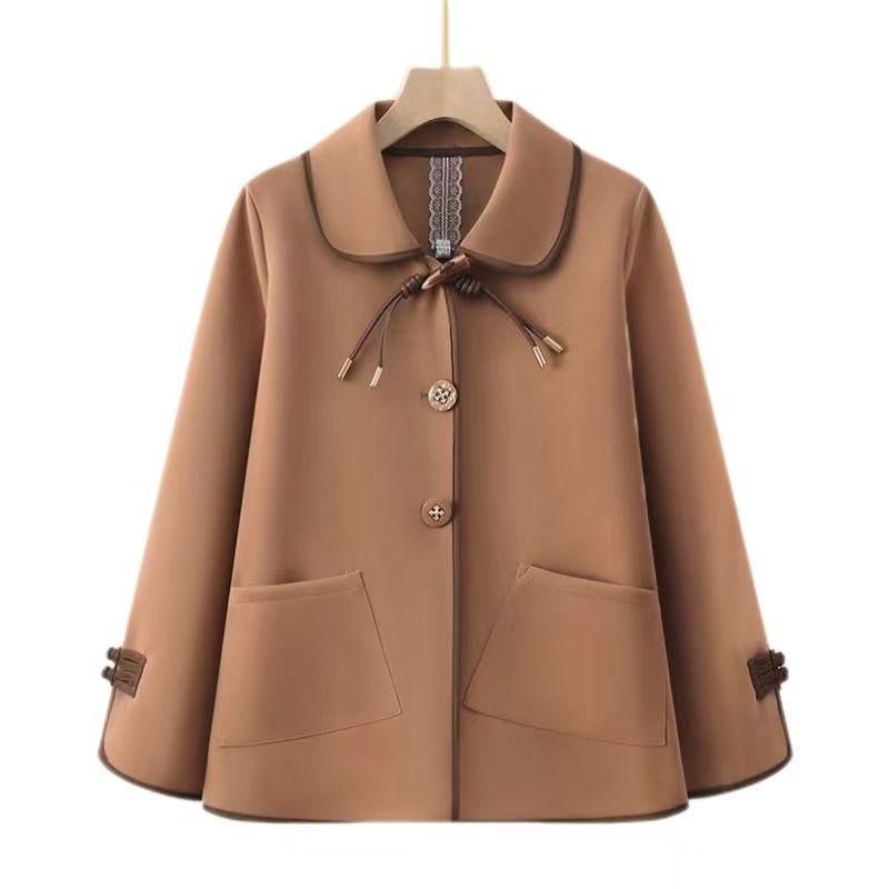 Mom s 2025 Stylish Short Trench Coat - Spring & Autumn Plus-Size Outerwear for Middle-Aged and Elderly Women 4XL (Recommended 130-145 jin)
Mom s 2025 Stylish Short Trench Coat - Spring & Autumn Plus-Size Outerwear for Middle-Aged and Elderly Women 4XL (Recommended 130-145 jin)