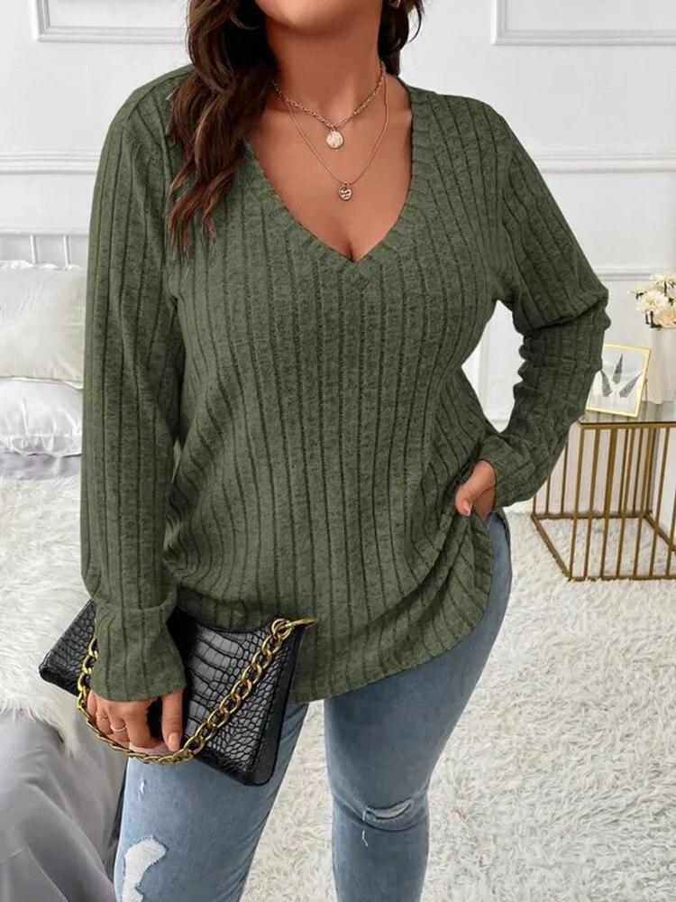 Plus Size Sexy Solid Elegant T-shirt Women Harajuku V-neck Chic Basic Streetwear Tops Female Office Fashion Design Casual Slim Clothing 2026 4XL армія зелений колір
Plus Size Sexy Solid Elegant T-shirt Women Harajuku V-neck Chic Basic Streetwear Tops Female Office Fashion Design Casual Slim Clothing 2026 4XL армія зелений колір