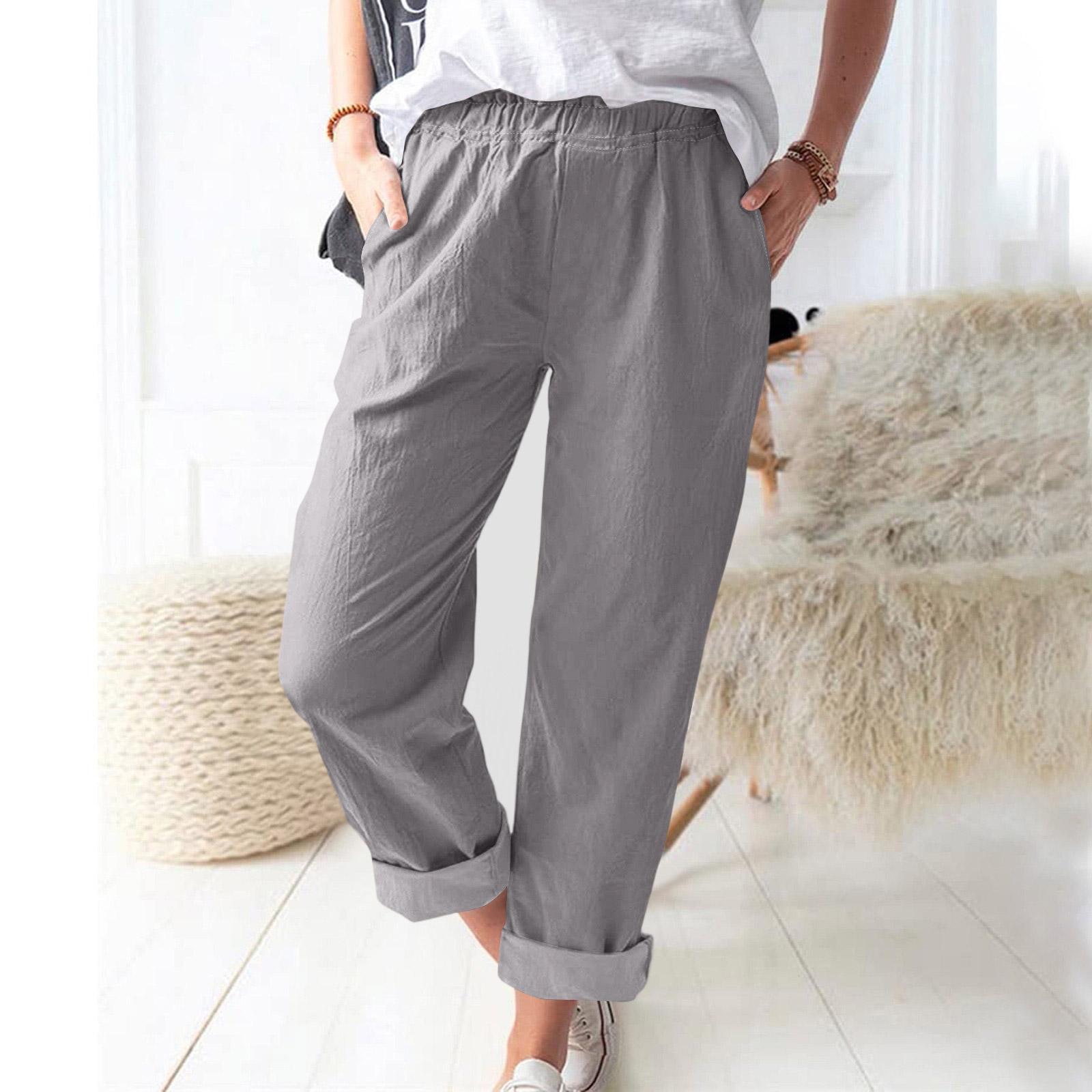 Women Casual Elastic Waistband Pants with Pockets Loose Fit Straight Leg Lightweight Comfortable Trousers for Everyday Wear XL
Women Casual Elastic Waistband Pants with Pockets Loose Fit Straight Leg Lightweight Comfortable Trousers for Everyday Wear XL