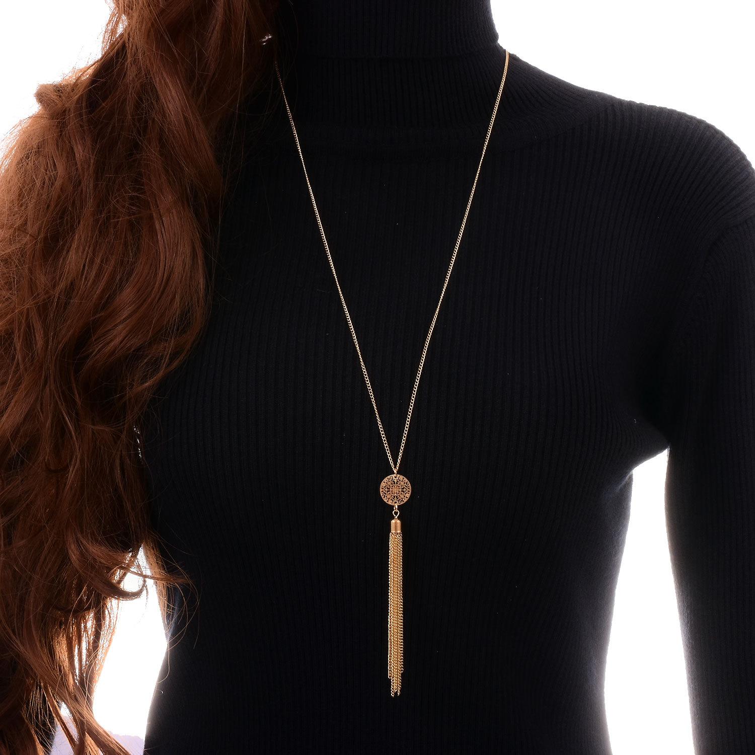 Accessories Vintage Hollow Geometric Round Tassel Pendant Necklace Trend Street Decoration золотой
Accessories Vintage Hollow Geometric Round Tassel Pendant Necklace Trend Street Decoration золотой