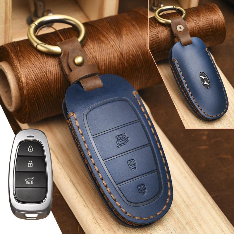Genuine Crazy Horse Leather Key Case Cover for Hyundai Tucson L
Genuine Crazy Horse Leather Key Case Cover for Hyundai Tucson L