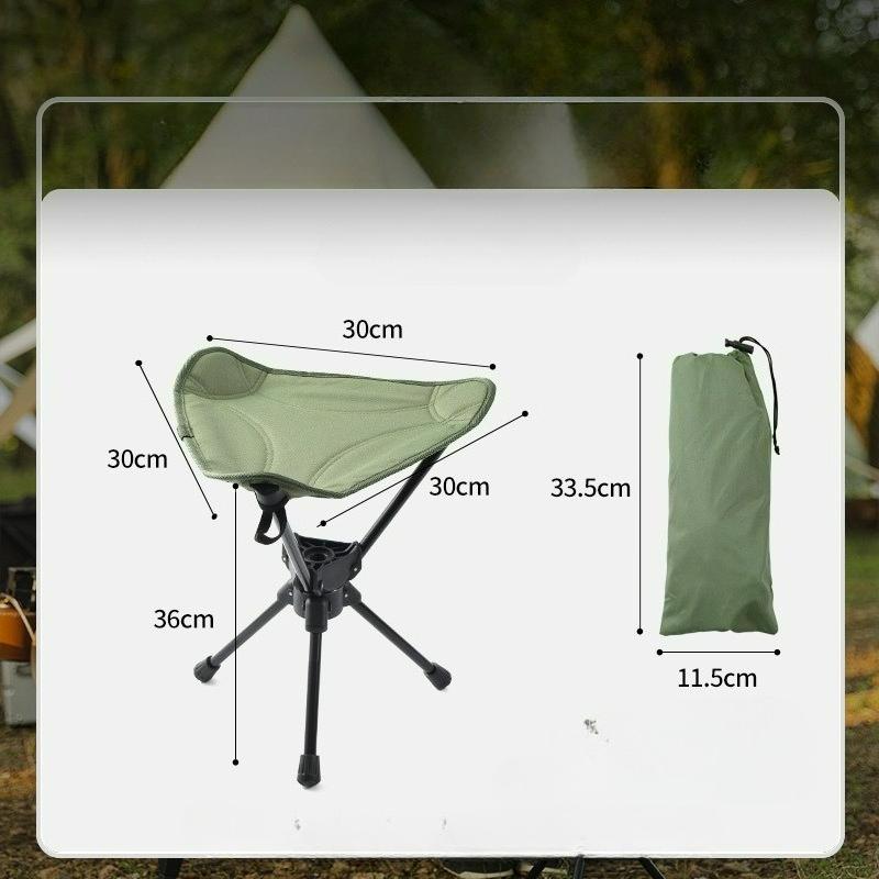 Outdoor Camping Rotating Tripod Aluminum Alloy Folding Chair Ultra-light Portable Fishing Mountaineering Camping Stool зелёный
Outdoor Camping Rotating Tripod Aluminum Alloy Folding Chair Ultra-light Portable Fishing Mountaineering Camping Stool зелёный