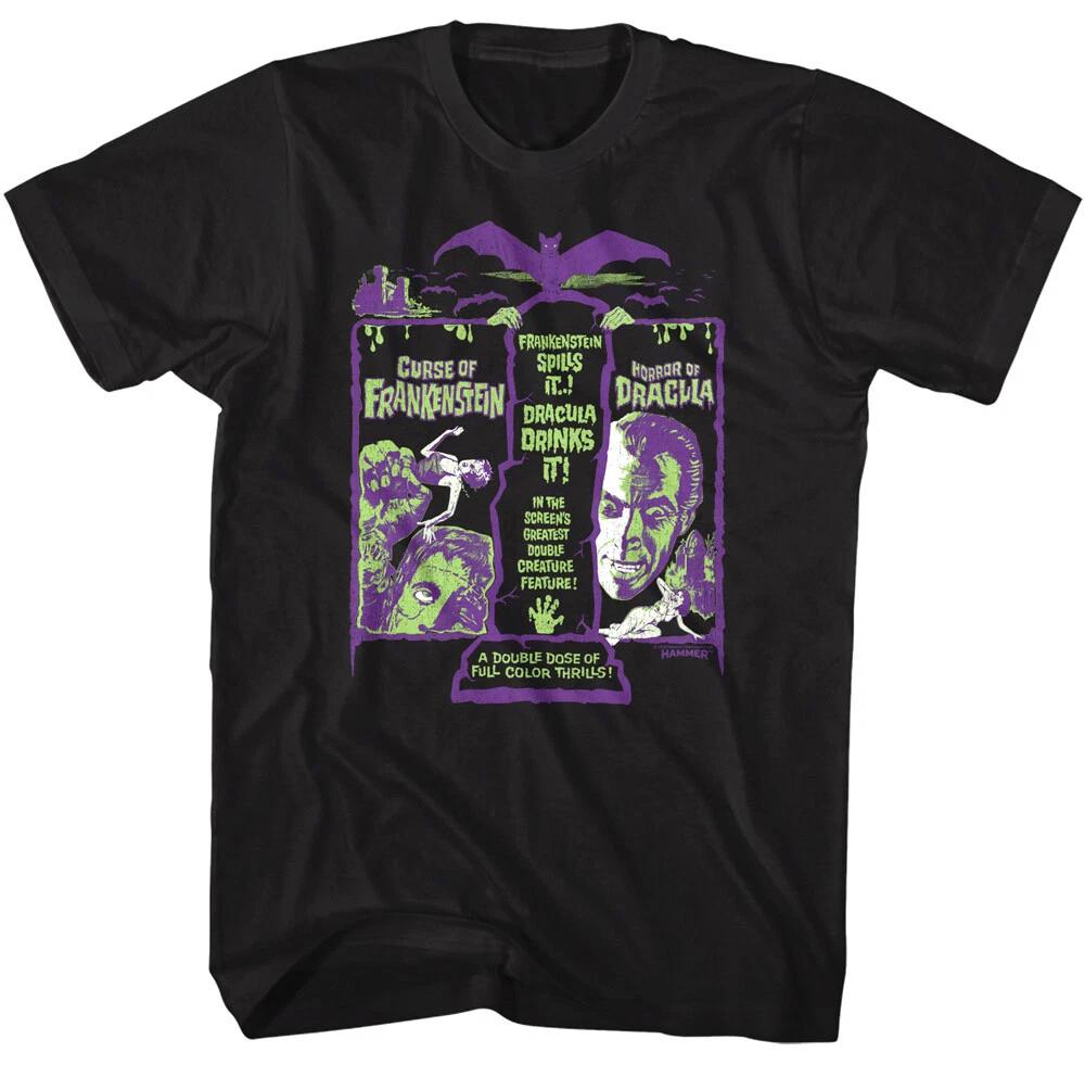 Hammer Horror Double Creature Feature Men s T Shirt Dracula Curse M
Hammer Horror Double Creature Feature Men s T Shirt Dracula Curse M